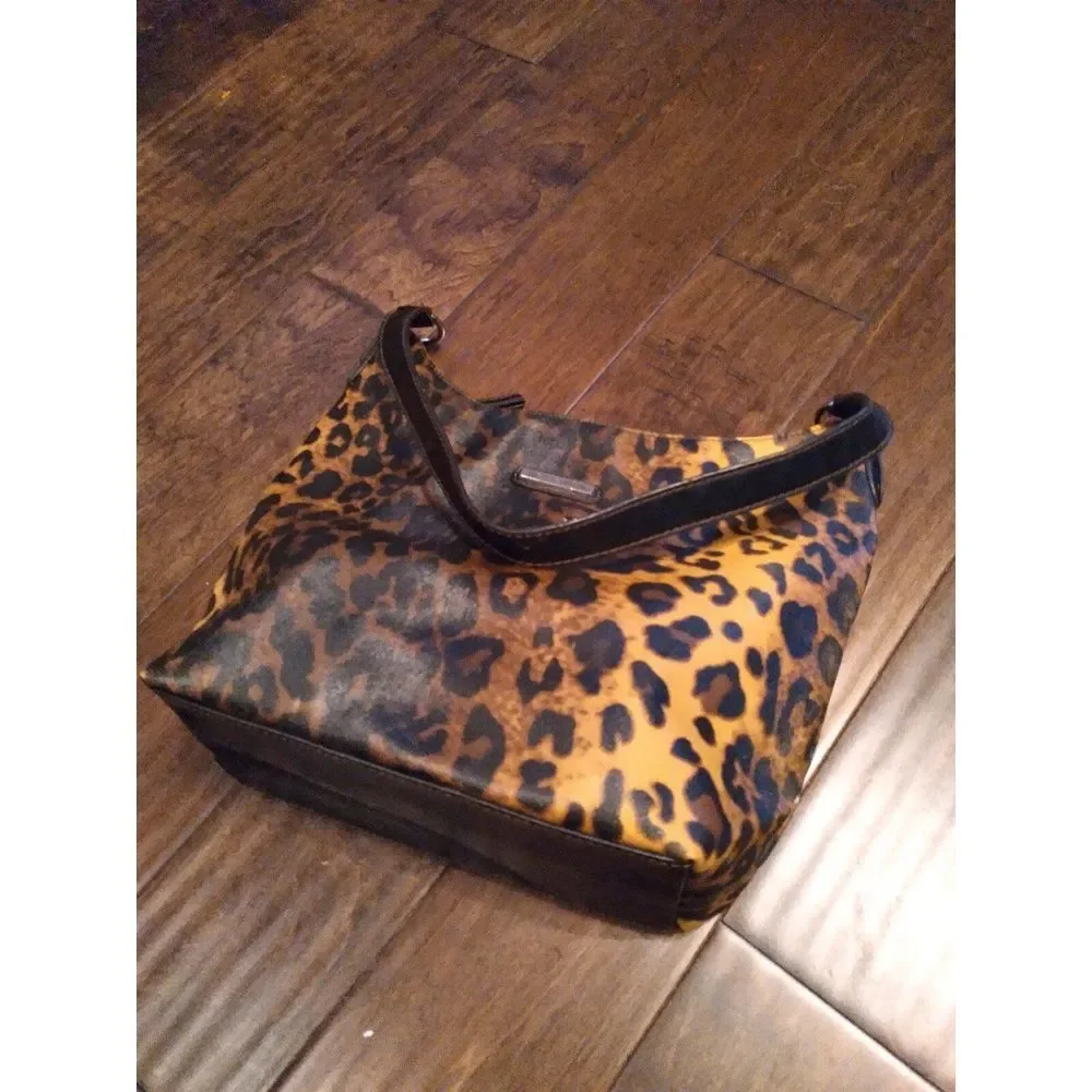 Jaclyn Smith‎ Leopard Print Hobo Bag Designer Purse Shoulder Bag